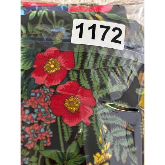 Soft Surroundings In Bloom Floral Slim Ankle Pants Women sz M Black Boho funky - Picture 9 of 11